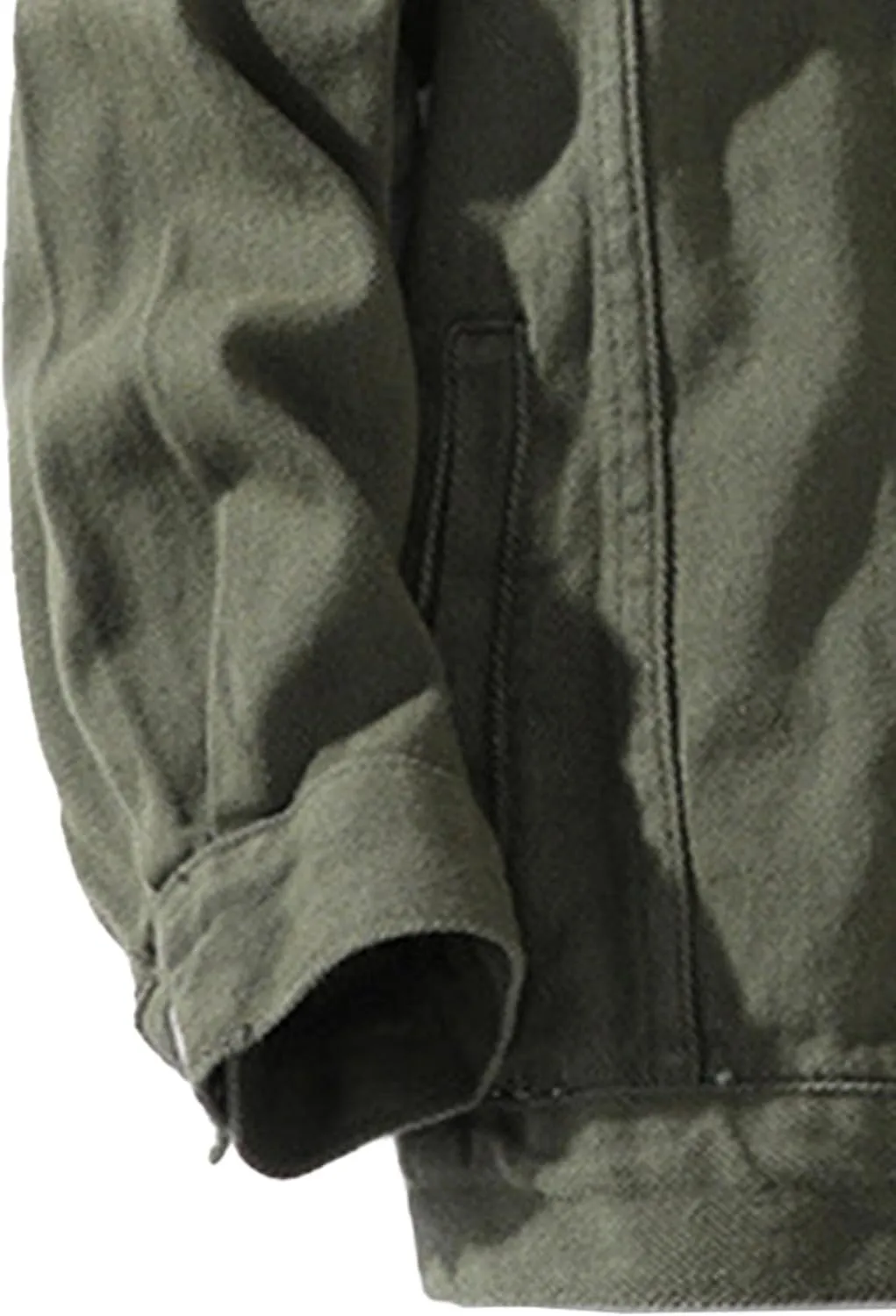 Maiyifu-GJ Men's Casual Classic Denim Jacket Button Down Trucker Jacket Jean Coat Slim Fit Distressed Motorcycle Coat