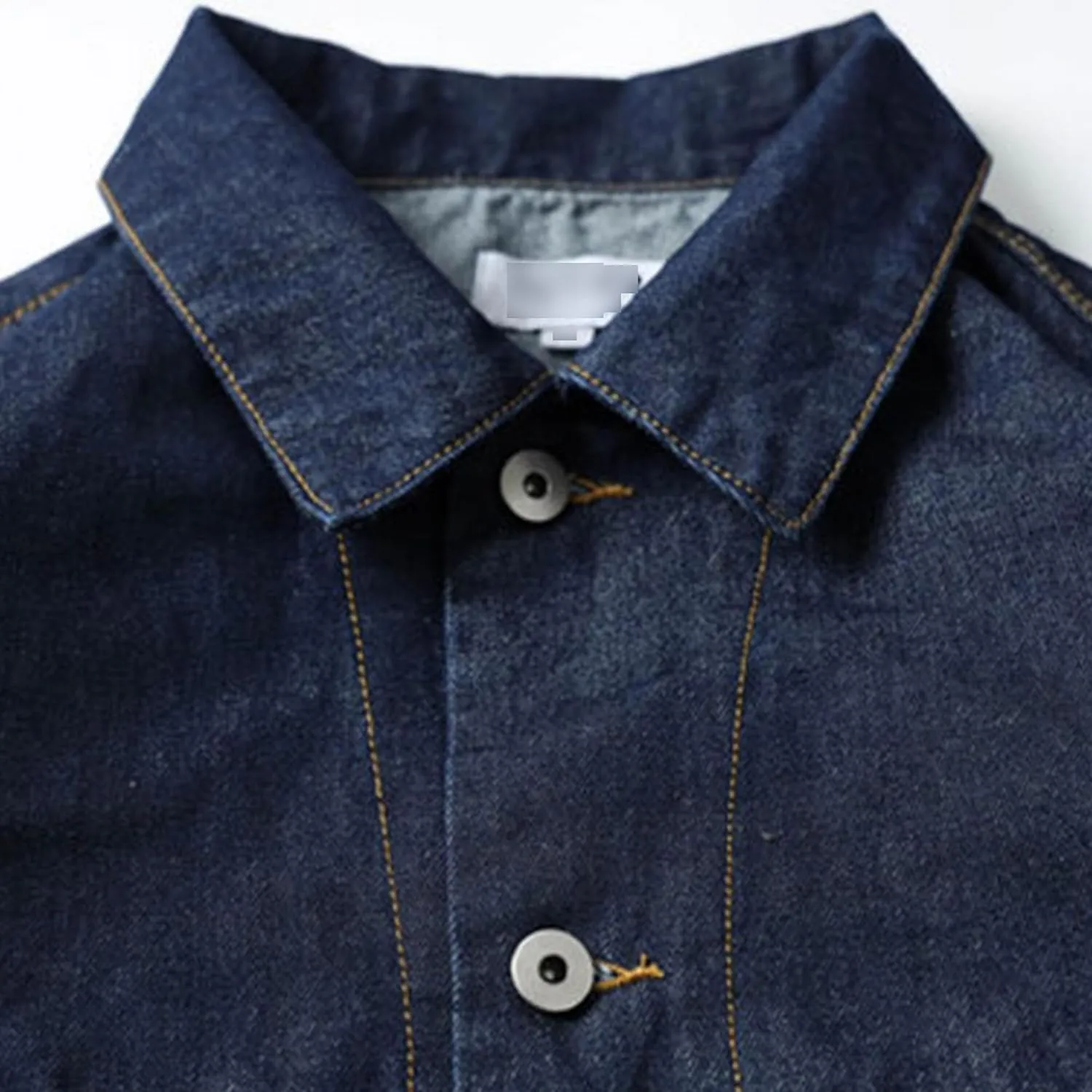 Maiyifu-GJ Men's Distressed Denim Jacket Long Sleeve Button Down Loose Denim Coat Slim Boyfriend Trucker Jackets