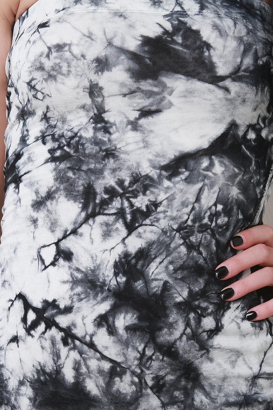 Marbled Tie Dye Tube Dress