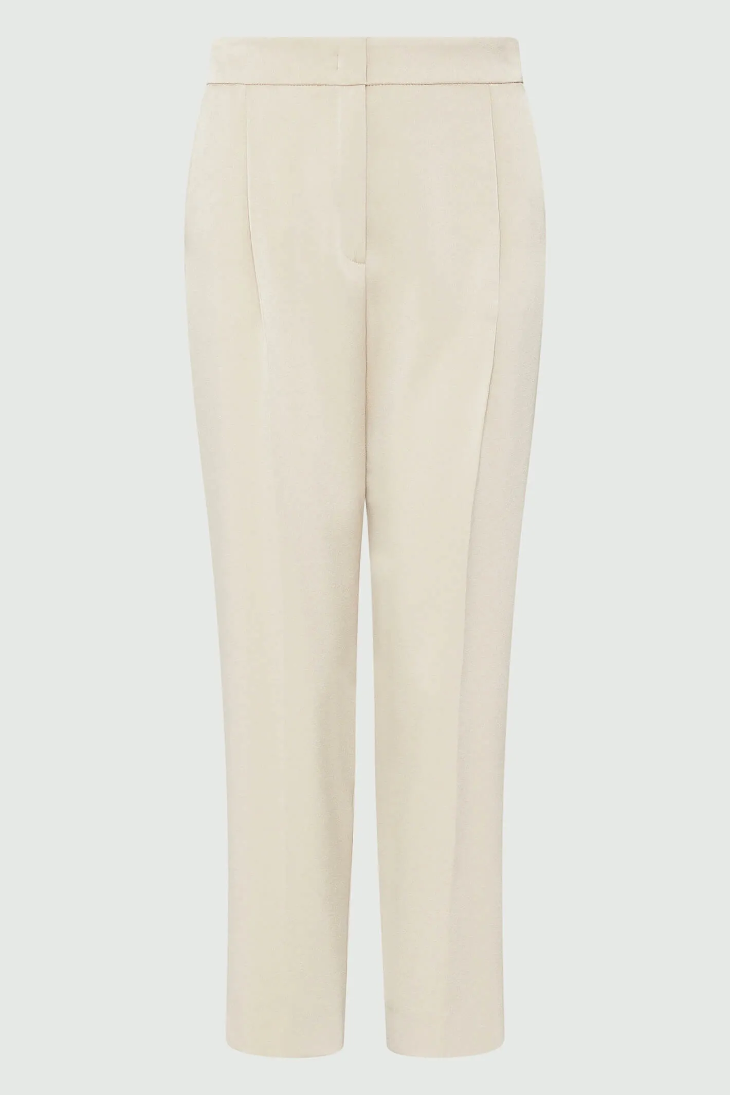 Marella Perla 2331360838200 Natural Beige Satin Trousers