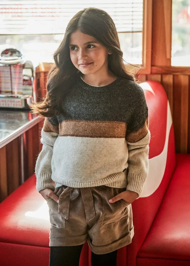 Mayoral Belted Corduroy Shorts