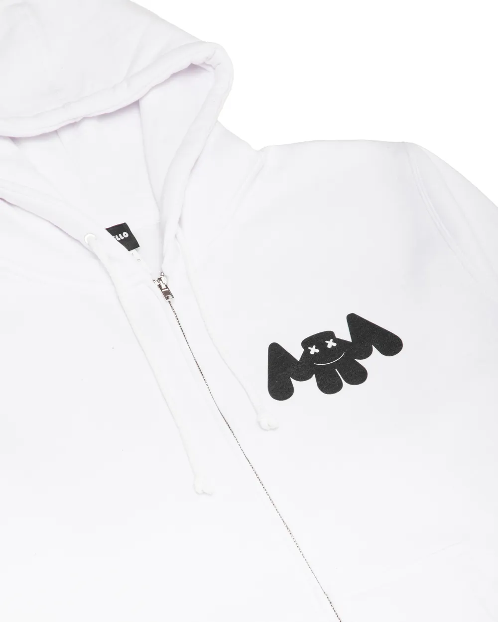MELLOGANG 30 Zip-Up Hoodie — White