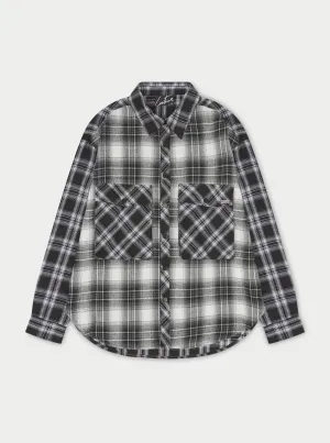 MEMBERS ONLY FLANNEL SHIRT - BLACK