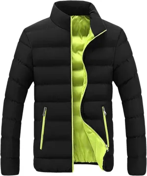Men Winter Coats Light Packable Puffer Jacket Casual Outerwear Stand Collar Warm Mens Down Jacket Outdoor Ski Jacket