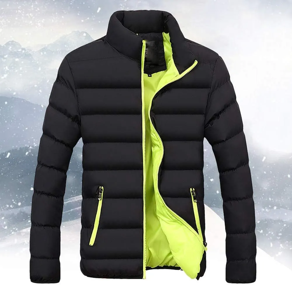 Men Winter Coats Light Packable Puffer Jacket Casual Outerwear Stand Collar Warm Mens Down Jacket Outdoor Ski Jacket