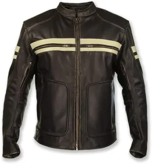 Men's Biker Leather Jacket Genuine Sheepskin Leather Zipper Motorcycle Style Leather Jacket