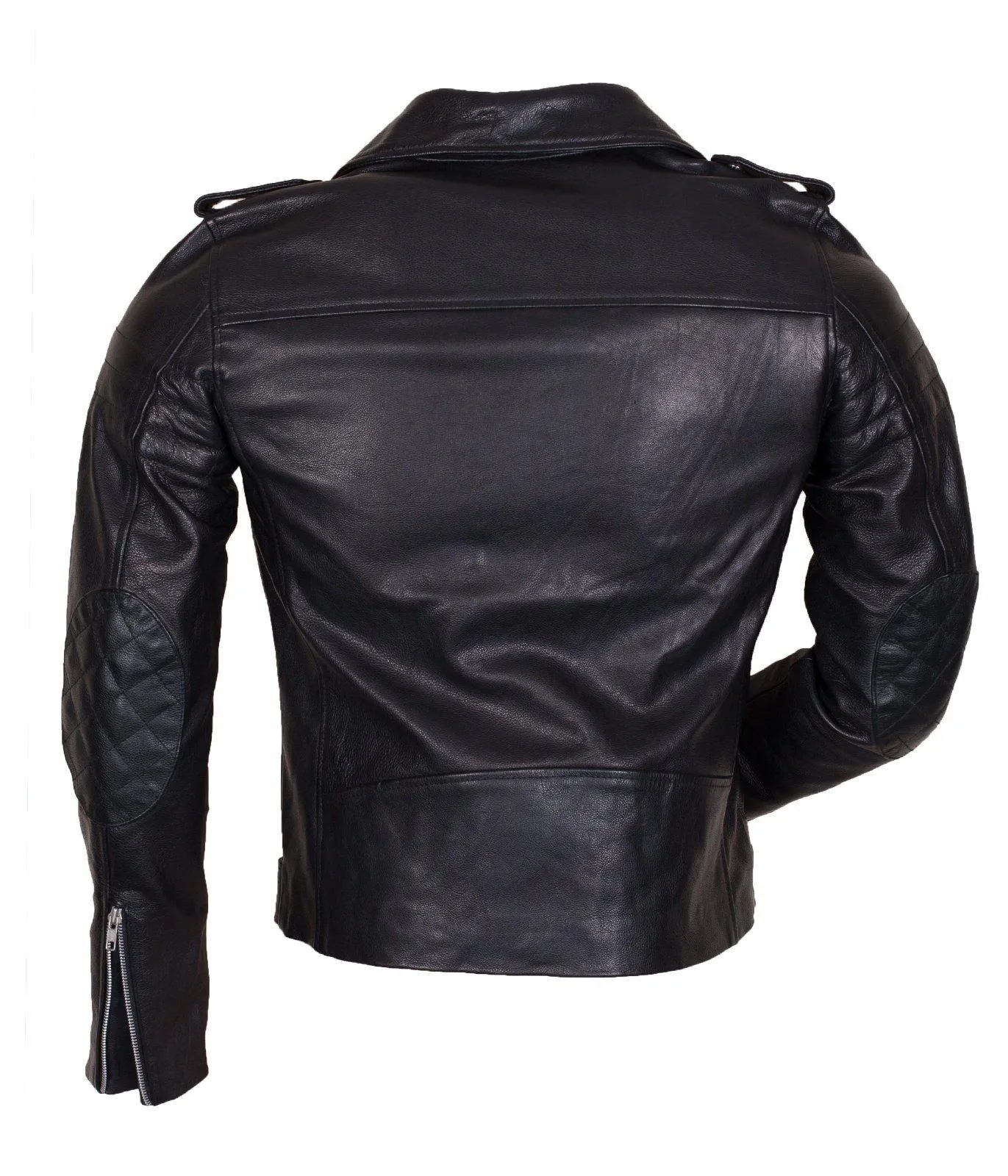Men's Black Brando Jacket in Genuine Leather