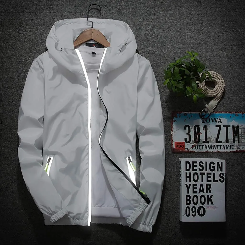 Men's Coat Rain Jacket Windbreaker Lightweight Shell Raincoat With Hood For Golf Hiking Travel, M-7XL