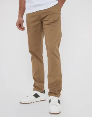 Men's Dark Stone Regular Fit Chino Trousers