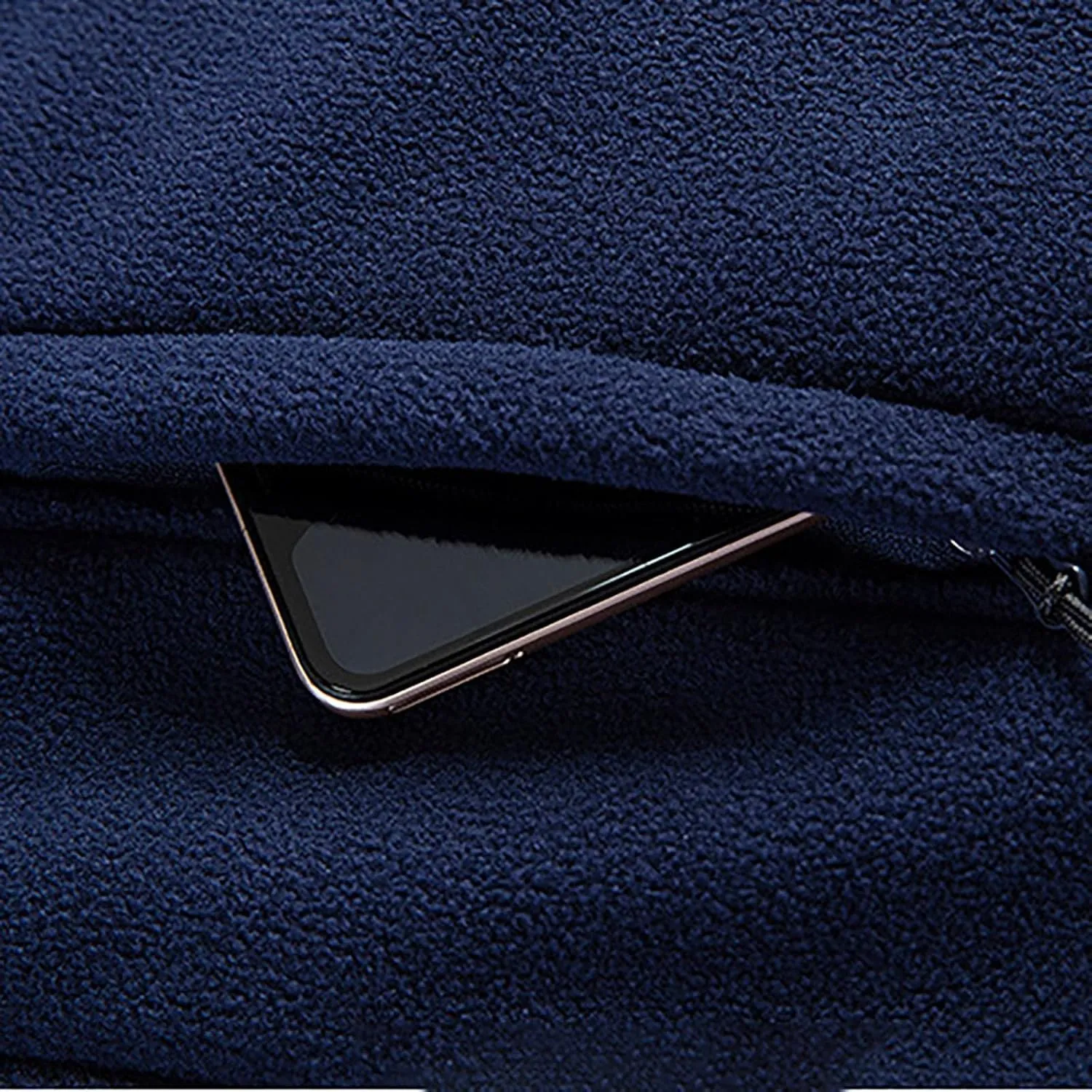 Men's Fleece Jackets Oversized Casual Full Zip Coats Outdoor Sports Hunting Coats with Zipper Pockets Winter Warm Jacket