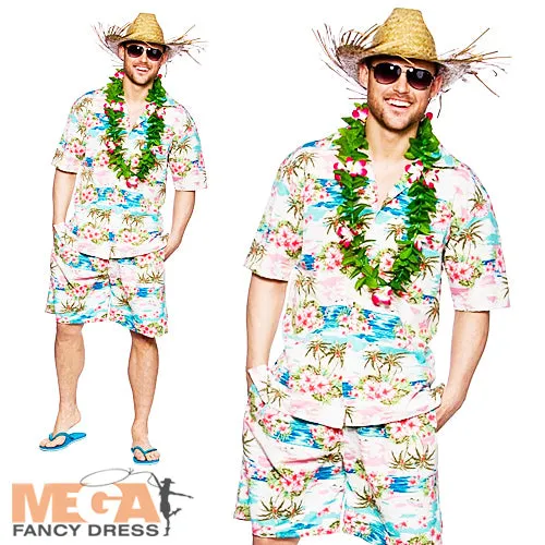Men's Hawaiian Tropical Beach Floral Costume