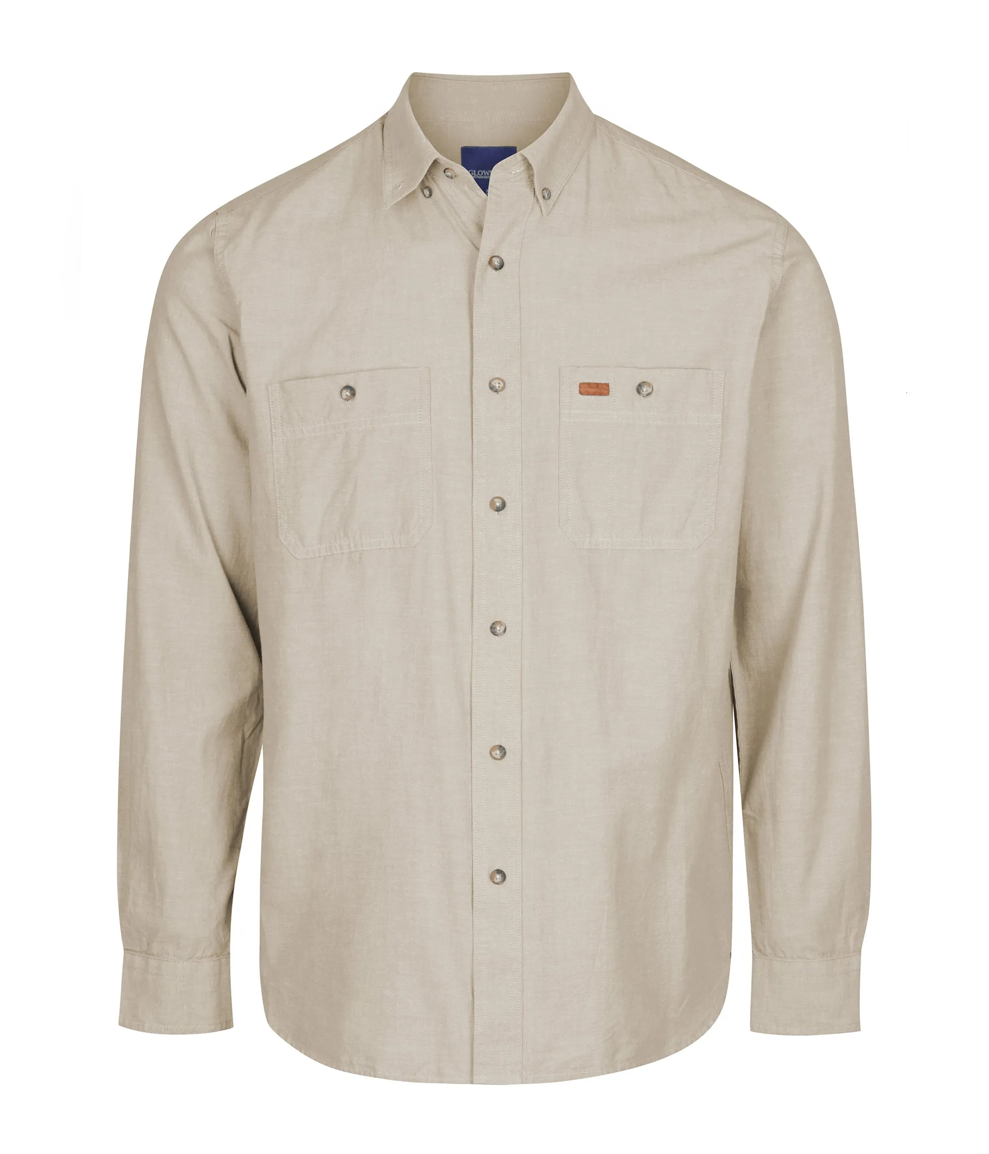 Men's Industrial Chambray Long Sleeve Shirt - 5045LN