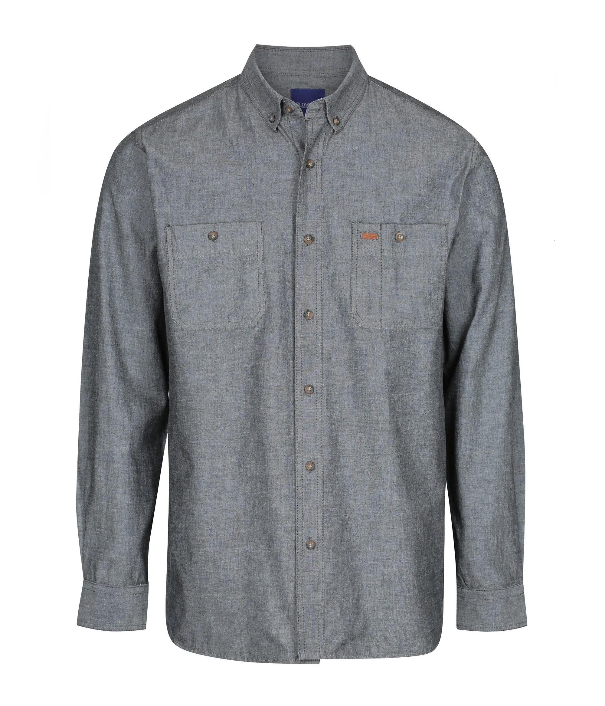 Men's Industrial Chambray Long Sleeve Shirt - 5045LN