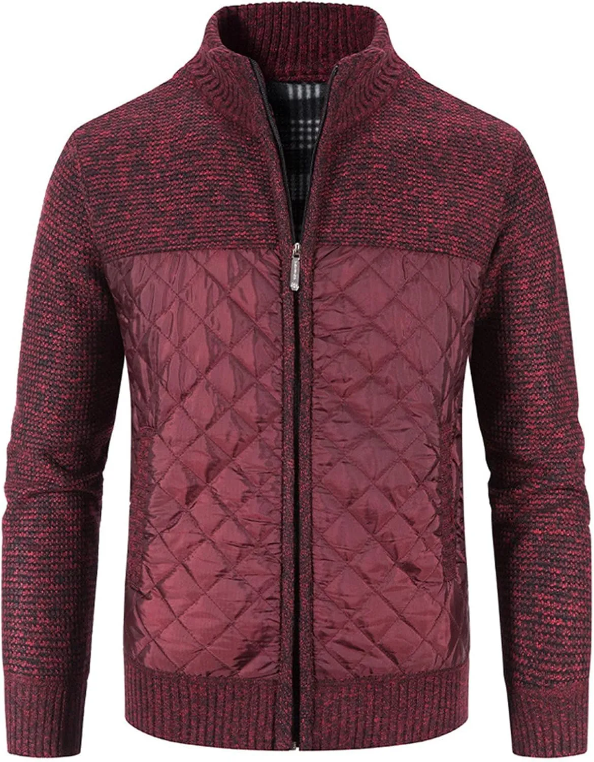 Men's Knitted Cardigan Jackets V Neck Button Down Fleece Lined Thermal Coats Autumn Winter Thicken Warm Casual Outerwear