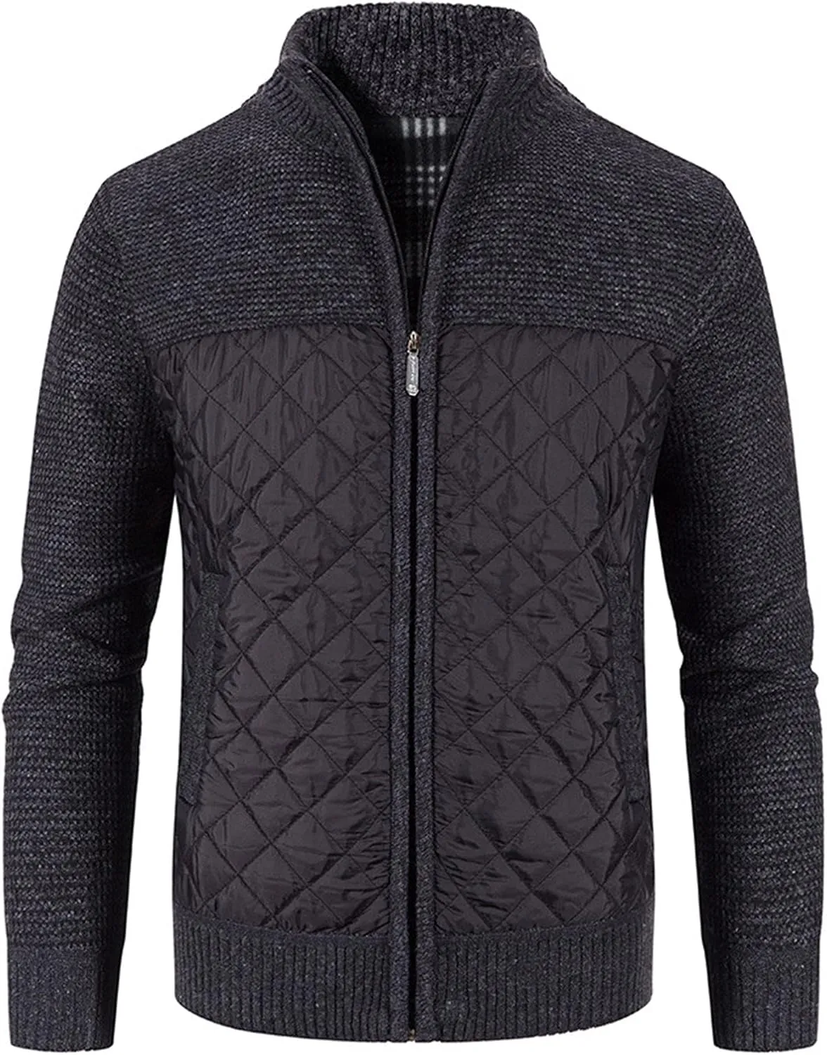 Men's Knitted Cardigan Jackets V Neck Button Down Fleece Lined Thermal Coats Autumn Winter Thicken Warm Casual Outerwear
