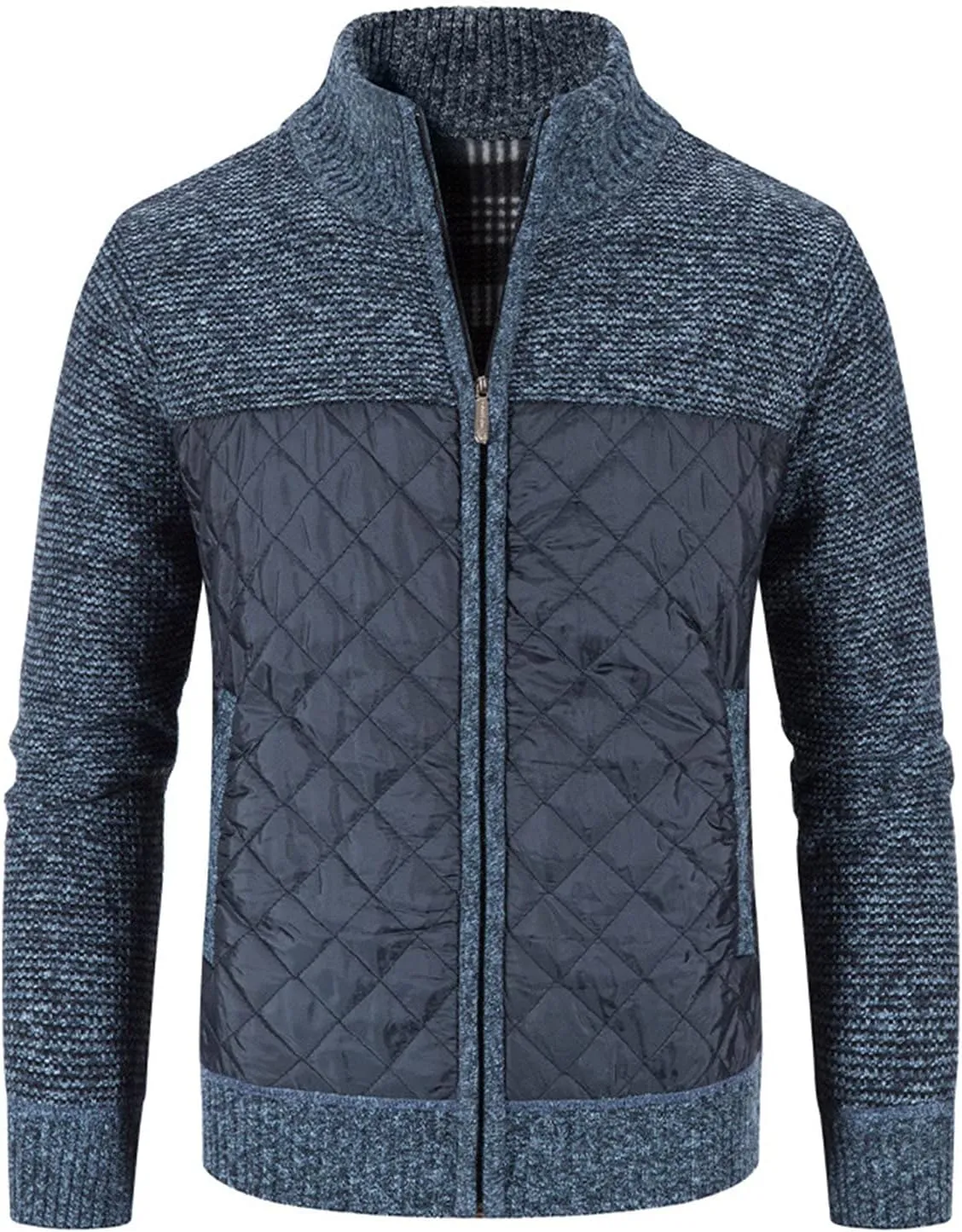 Men's Knitted Cardigan Jackets V Neck Button Down Fleece Lined Thermal Coats Autumn Winter Thicken Warm Casual Outerwear