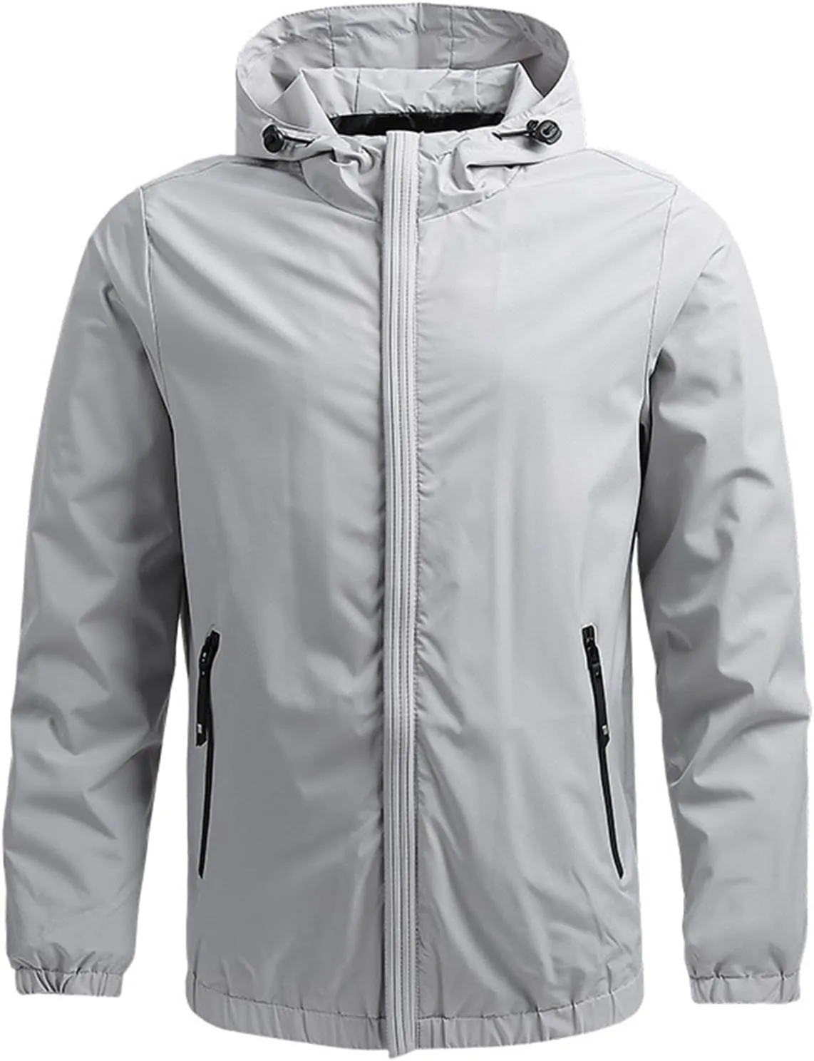 Men's Lightweight Softshell Jacket Wind and Water Resistant Jacket Hooded Military Tactical Coat for Outdoor Hiking