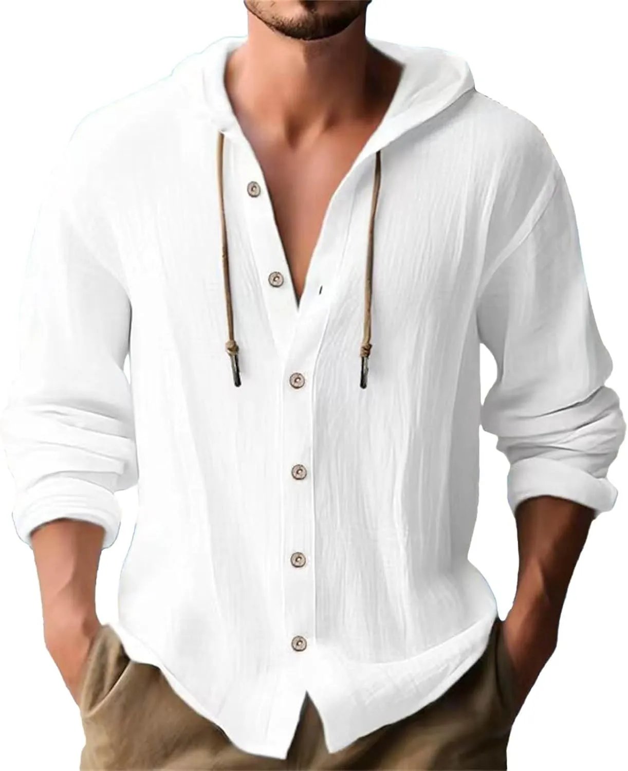 Men's Long Sleeve Classic Woven Shirt Pocket Long Sleeve Shirt Top Mens Shirts Long Sleeve T Shirt Tee Shirts