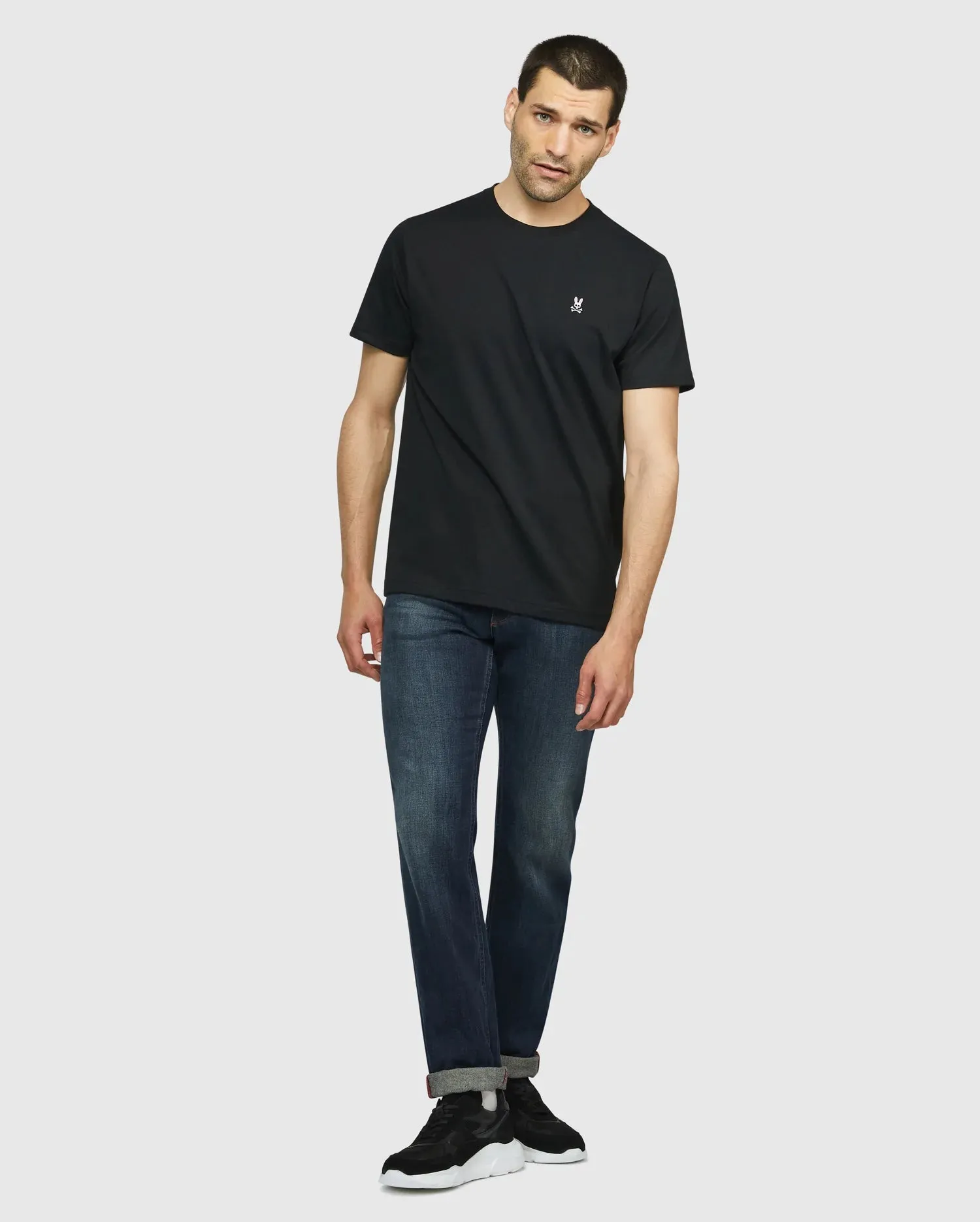 Men's Psycho Bunny Classic Crew Neck Tee Black