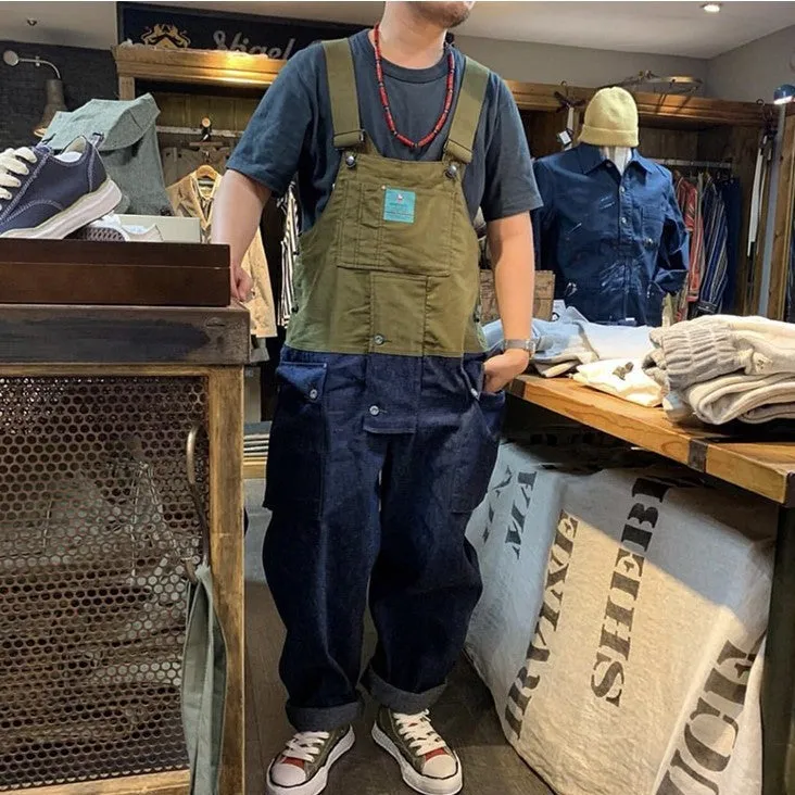Men's Relaxed Fit Denim Overalls