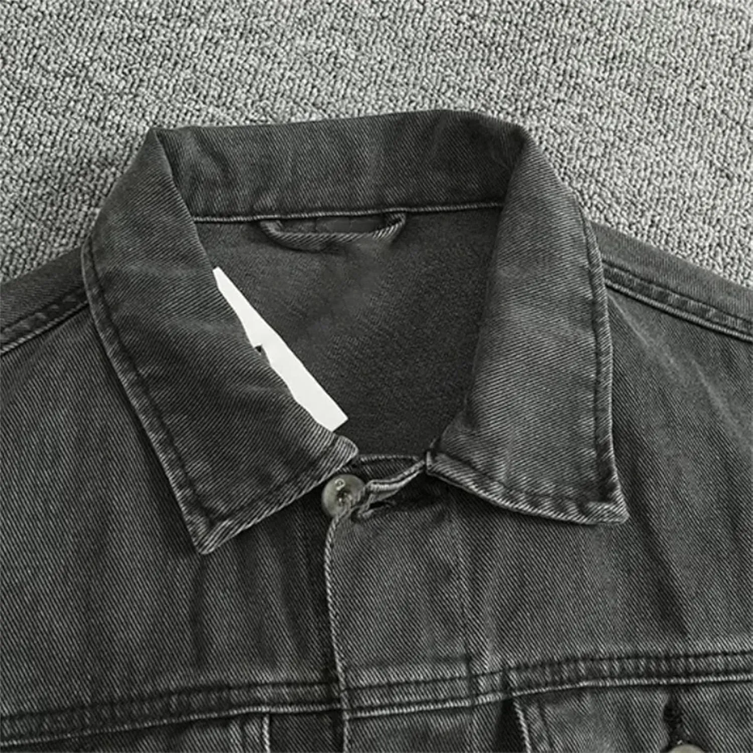 Men's Retro Casual Cotton Denim Cargo Jacket - Fashion Top Trucker Slim Fit Casual Outerwear