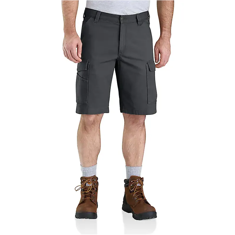 Men's Rugged Flex Relaxed Fit Canvas Cargo Work Short