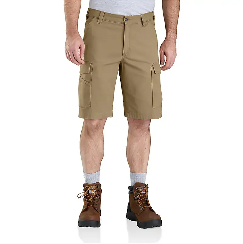 Men's Rugged Flex Relaxed Fit Canvas Cargo Work Short