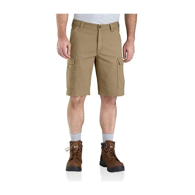 Men's Rugged Flex Relaxed Fit Canvas Cargo Work Short