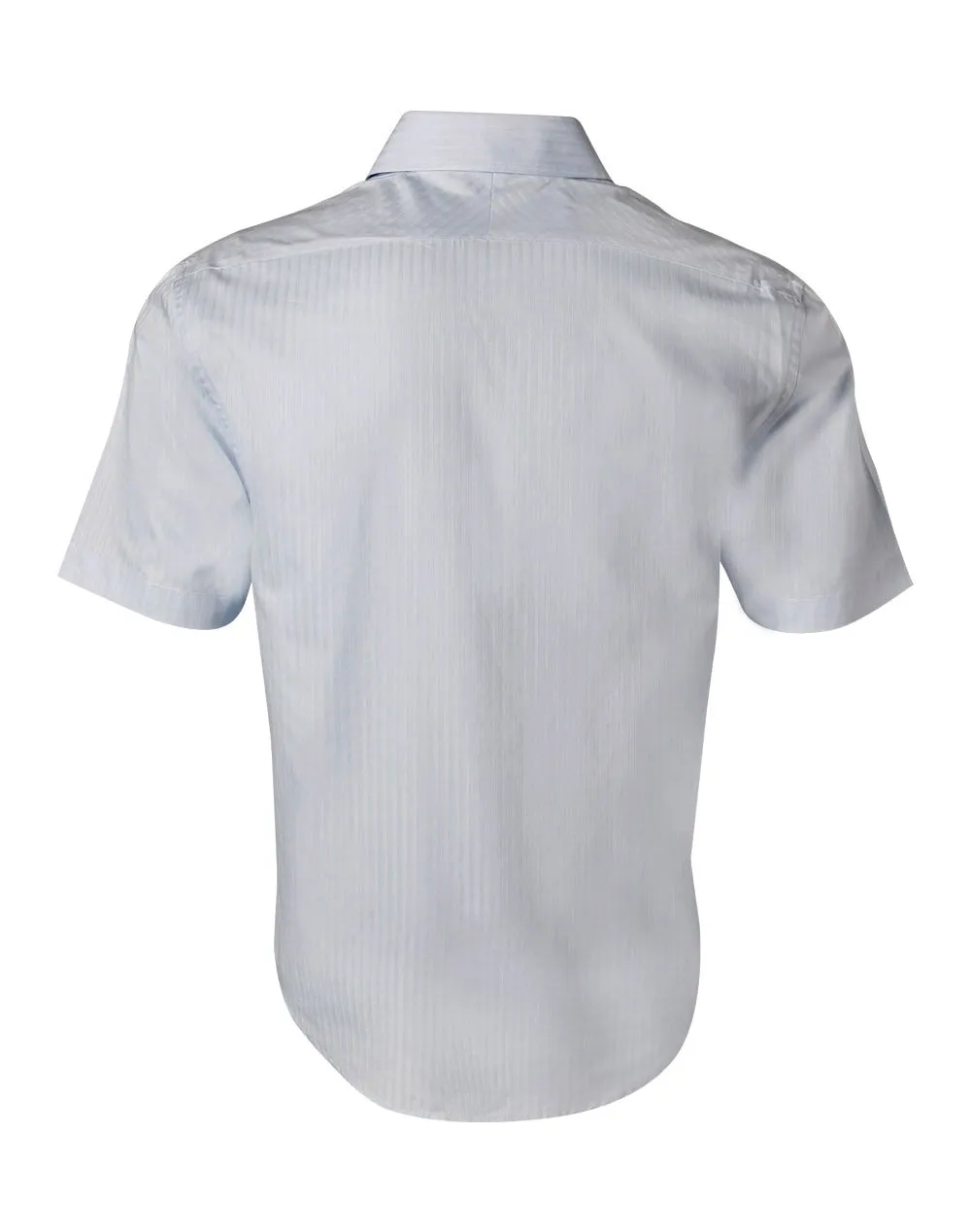 Mens Self Stripe Short Sleeve Shirt - M7100S