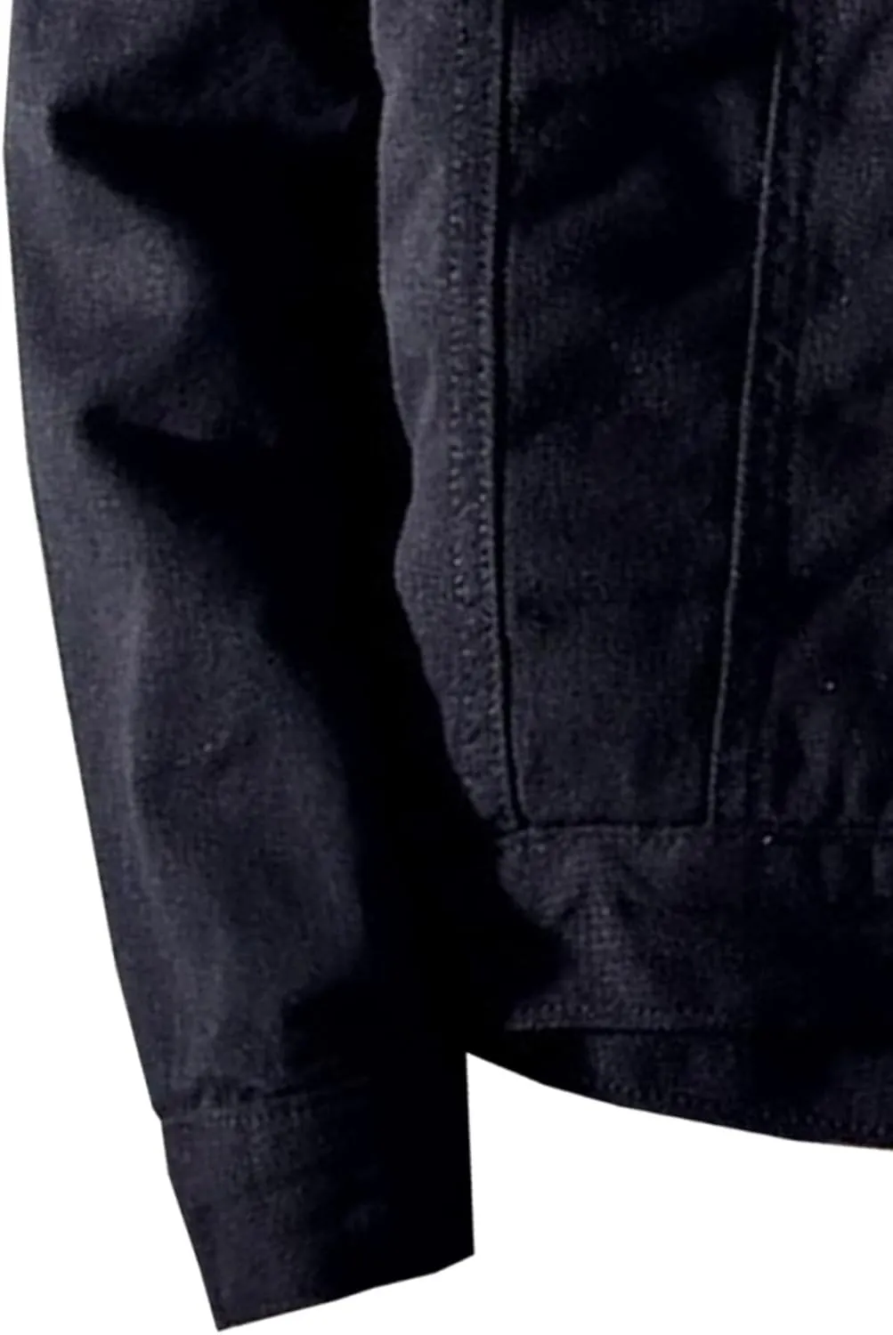 Men's Sherpa Fleece Lined Denim Jacket Thicken Cowboy Jean Jacket Warm Winter Trucker Jacket