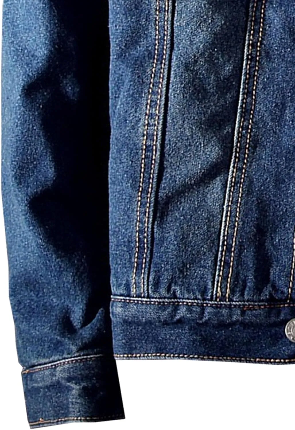 Men's Sherpa Fleece Lined Denim Jacket Thicken Cowboy Jean Jacket Warm Winter Trucker Jacket