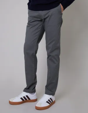 Men's Slate Regular Fit Chino Trousers