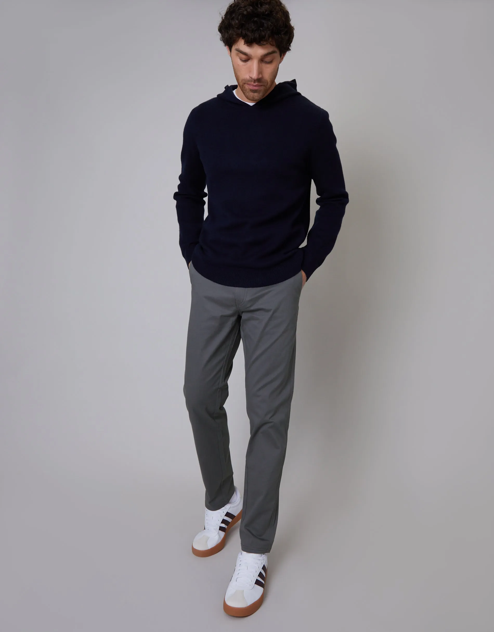 Men's Slate Regular Fit Chino Trousers