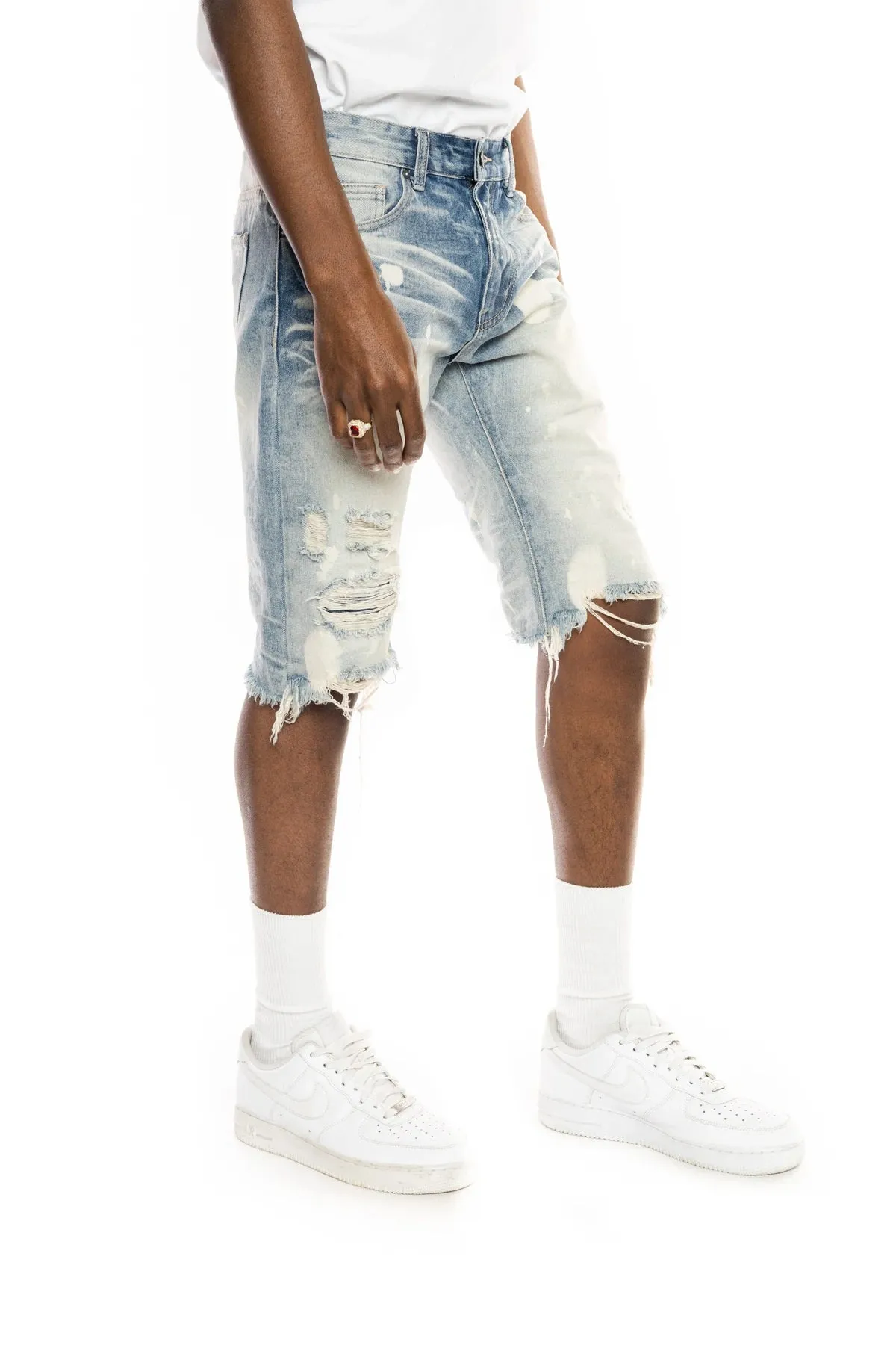 Men's Smoke Rise Basic Denim Shorts Cardiff Blue