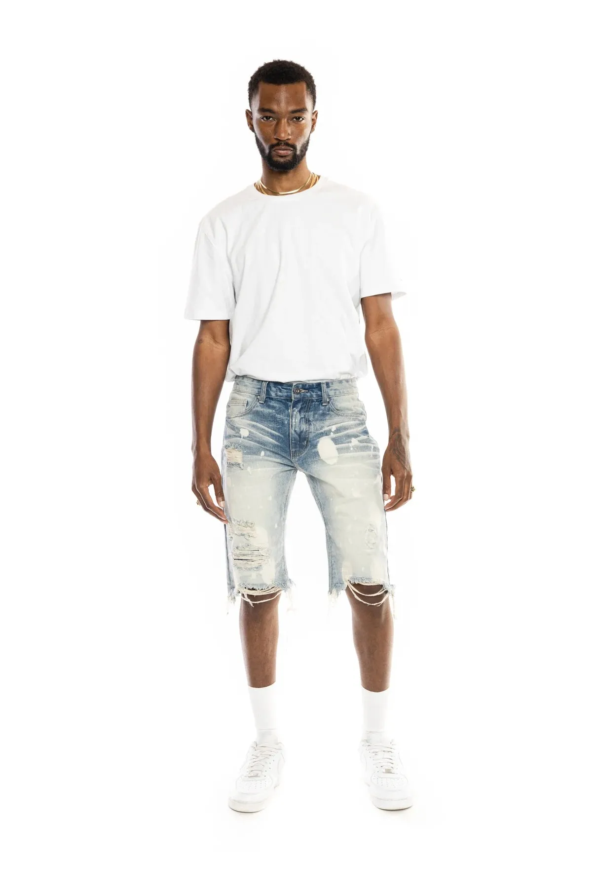 Men's Smoke Rise Basic Denim Shorts Cardiff Blue