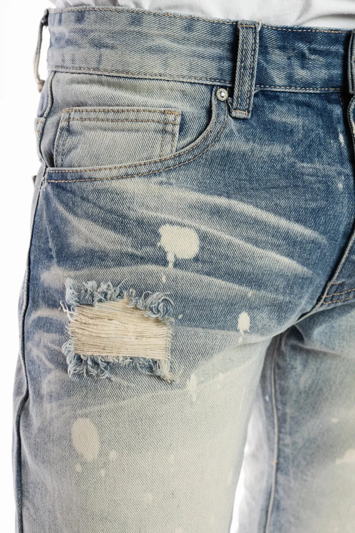 Men's Smoke Rise Basic Denim Shorts Cardiff Blue