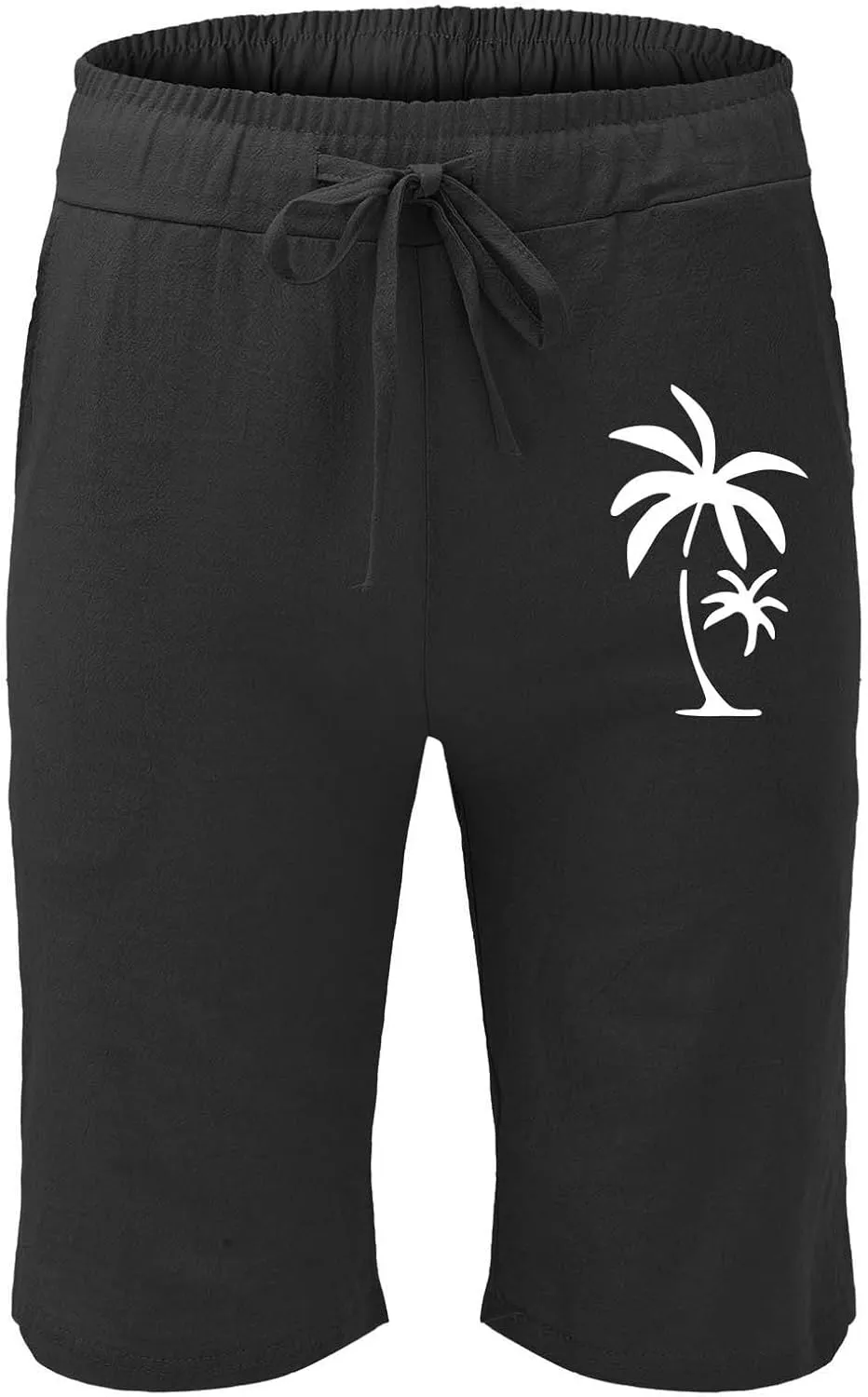 Mens Summer Cotton Linen Shorts Fashion Slim Five Minute Pants Beach Shorts Men'S Cotton Mens Summer Cotton Linen