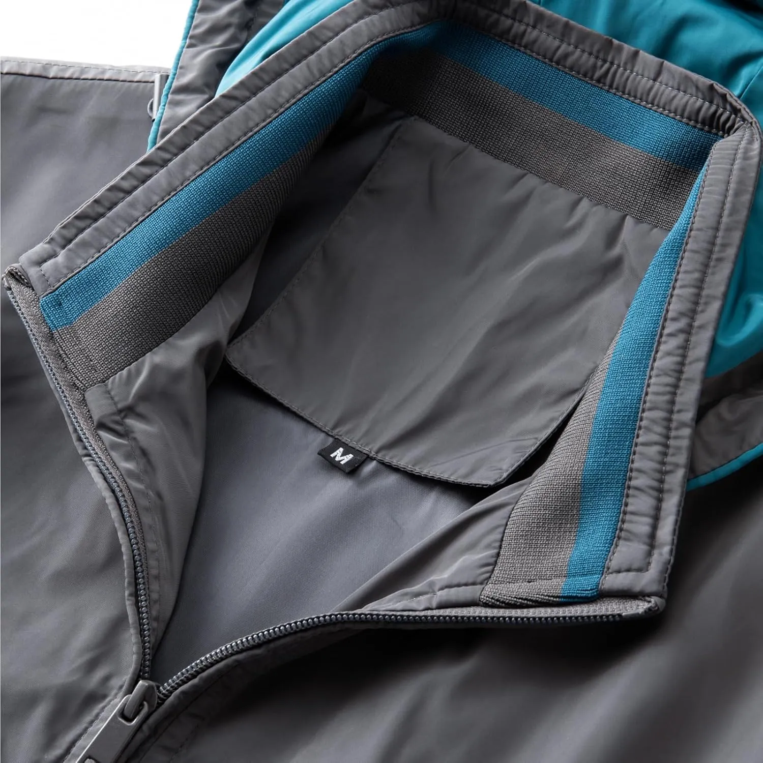 Mens Waterproof Rain Jacket Hooded Full Zip Trucker Jackets Regular Windprrof Raincoat Casual Outerwear for Men