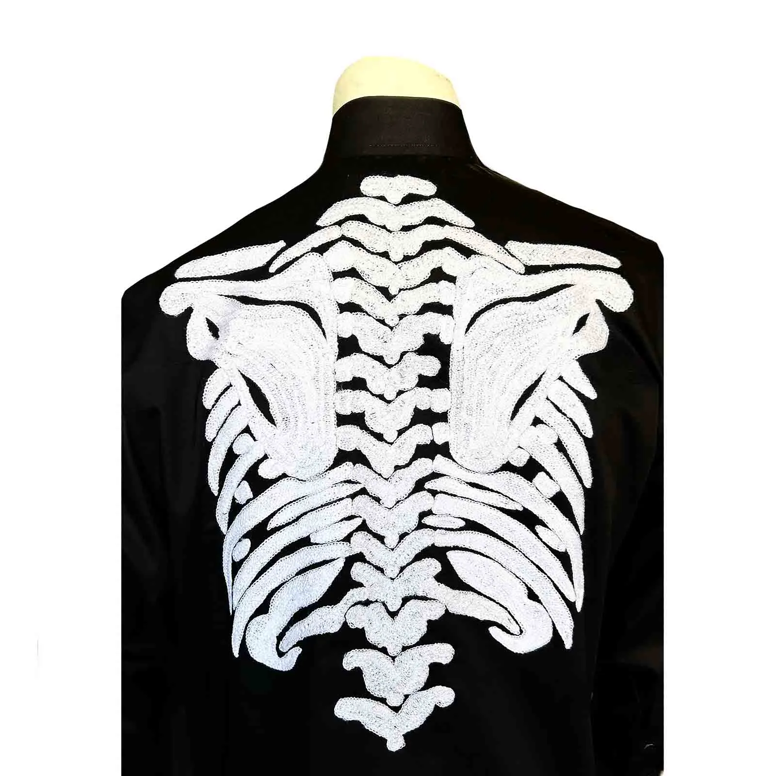 Men's Zombie Cowboy Embroidered Western Shirt