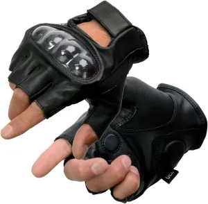 Milwaukee Leather Men's Leather Fingerless Gloves