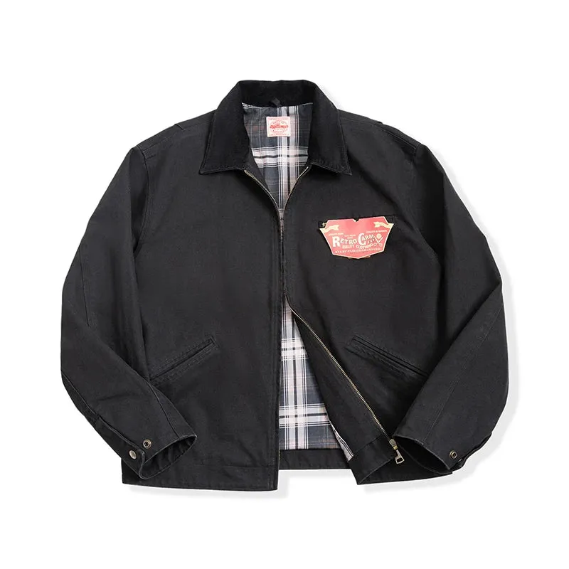 Modern Men Fashion Canvas Detroit Hunting  Jacket with Heavyweight Cotton Pockets Design