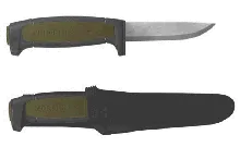 Mora Basic 511 in Black with Military Green trim #13249