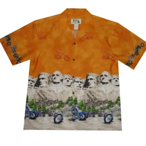 Mount Rushmore Cotton Aloha Shirt
