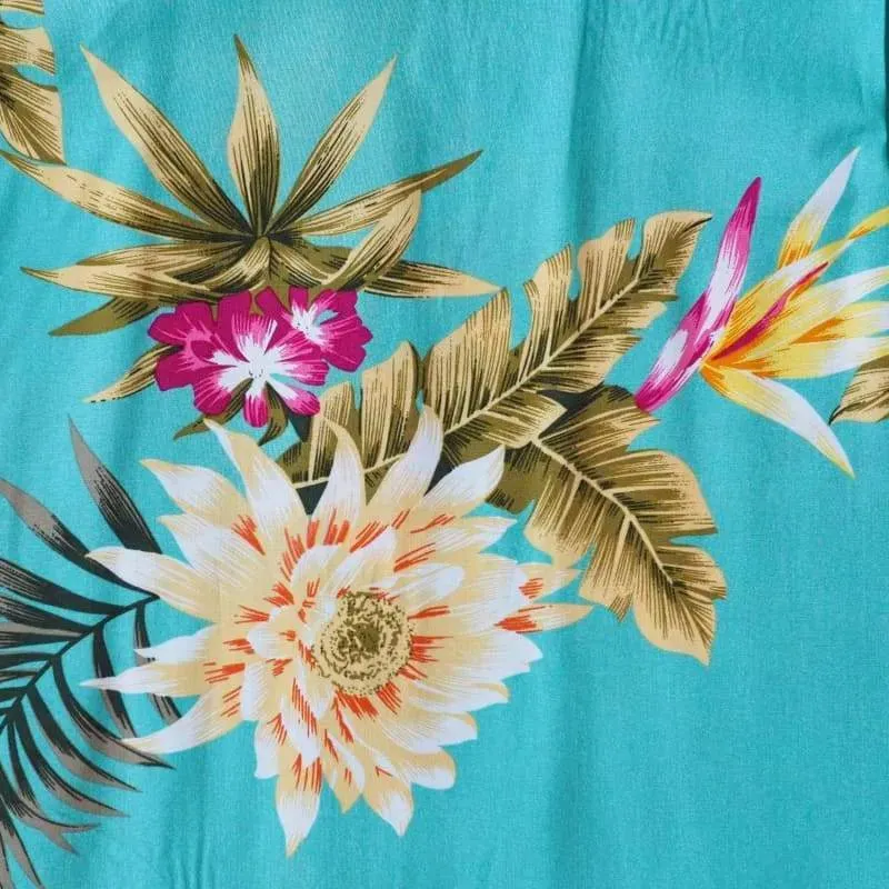 mountain green hawaiian lady blouse