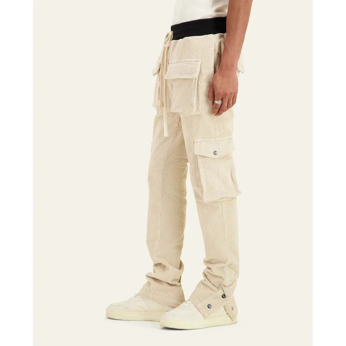 Mouty Beige Corduroy Cargo
