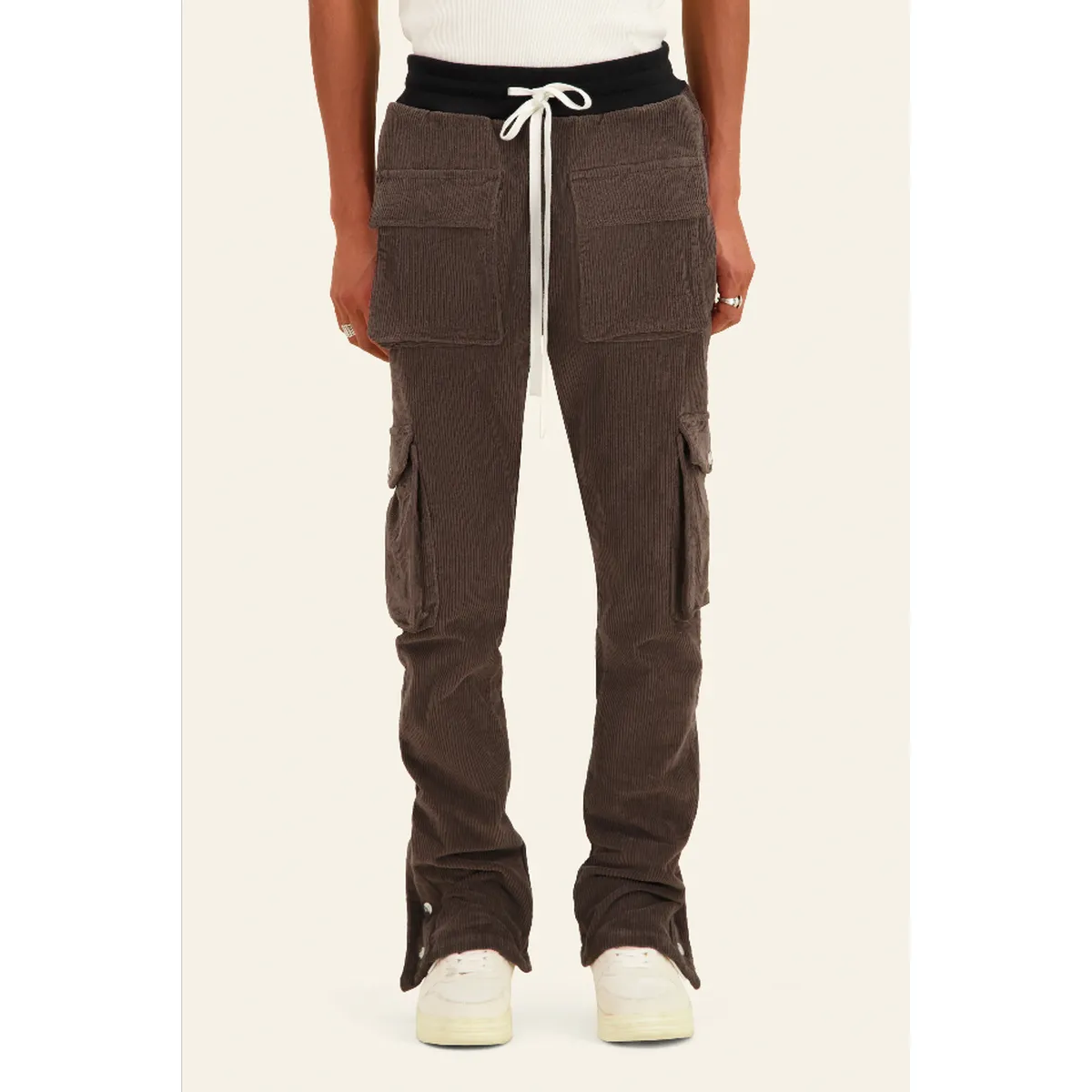 Mouty Brown Corduroy Cargo Pants