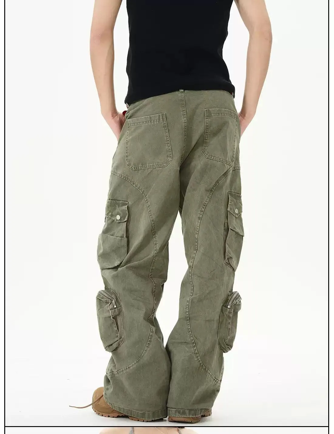 Multi-Pocket Shell Cargo Pants