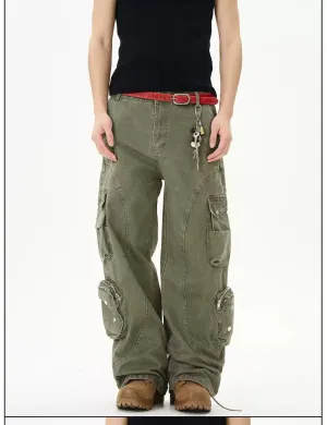 Multi-Pocket Shell Cargo Pants