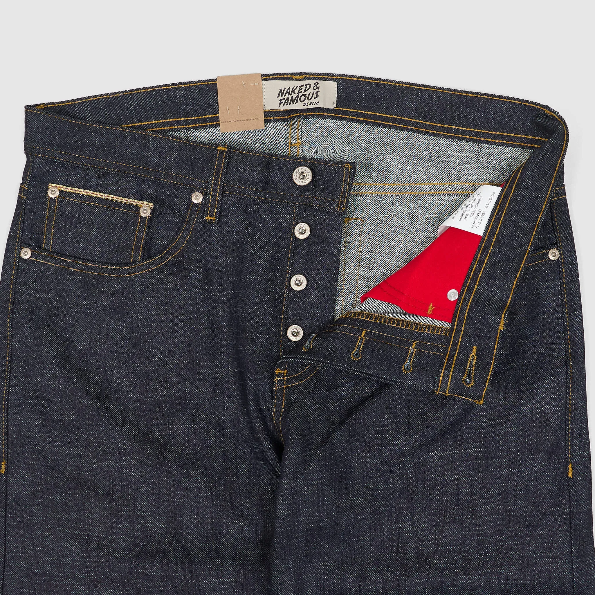 Naked & Famous Limited Edition Year Of The Dragon Weird Guy Jeans