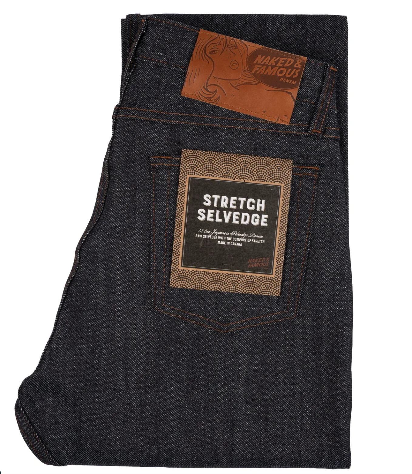 Naked & Famous Stretch Selvedge - True Guy - Indigo - ExCl